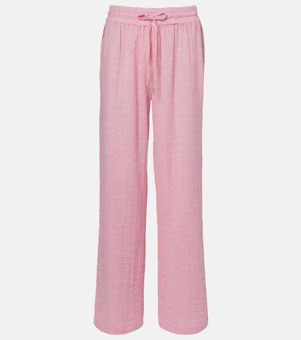 Melissa Odabash Krissy cotton wide-leg pants