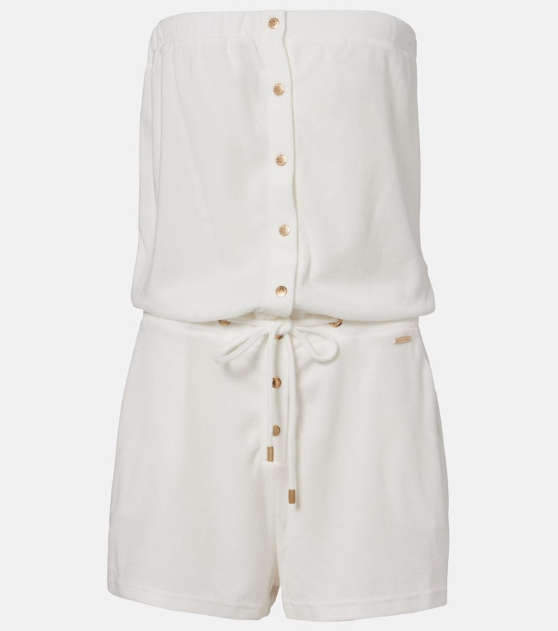 Melissa Odabash Venus cotton-blend romper