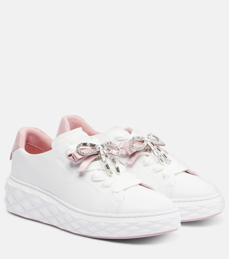 Jimmy Choo Diamond Light Maxi leather sneakers