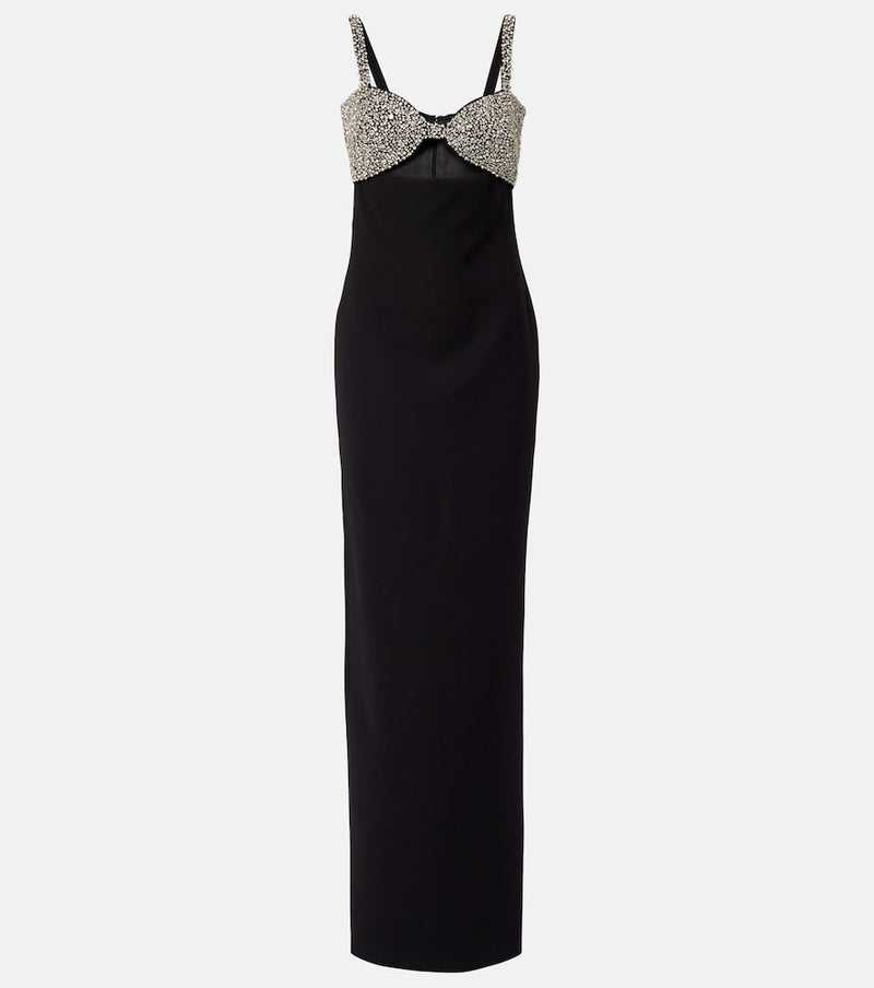 The New Arrivals Ilkyaz Ozel Lux embellished crepe gown