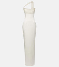 The New Arrivals Ilkyaz Ozel Julietta scarf-detail silk gown