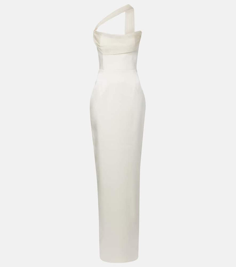 The New Arrivals Ilkyaz Ozel Julietta scarf-detail silk gown