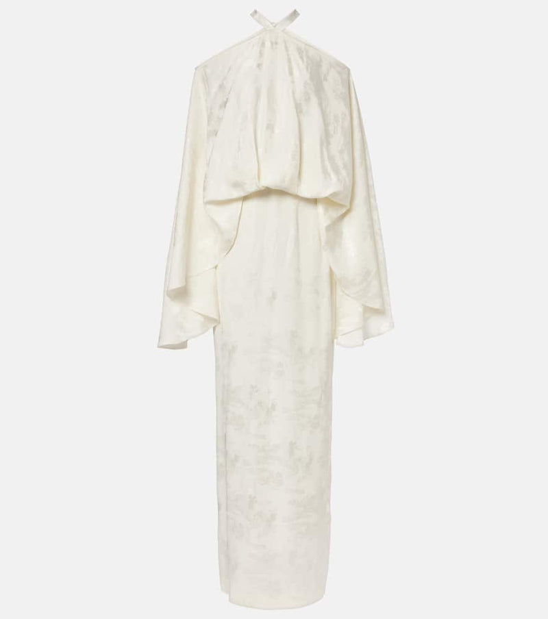 Taller Marmo Cyclades Jacquard Gown White
