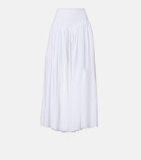 Gabriela Hearst Juniper gathered linen midi skirt