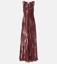 Anna Kosturova Tie-dye silk maxi dress