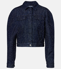 Jacquemus Ovalo de-Nimes embroidered denim jacket