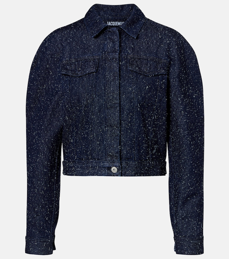 Jacquemus Ovalo de-Nimes embroidered denim jacket