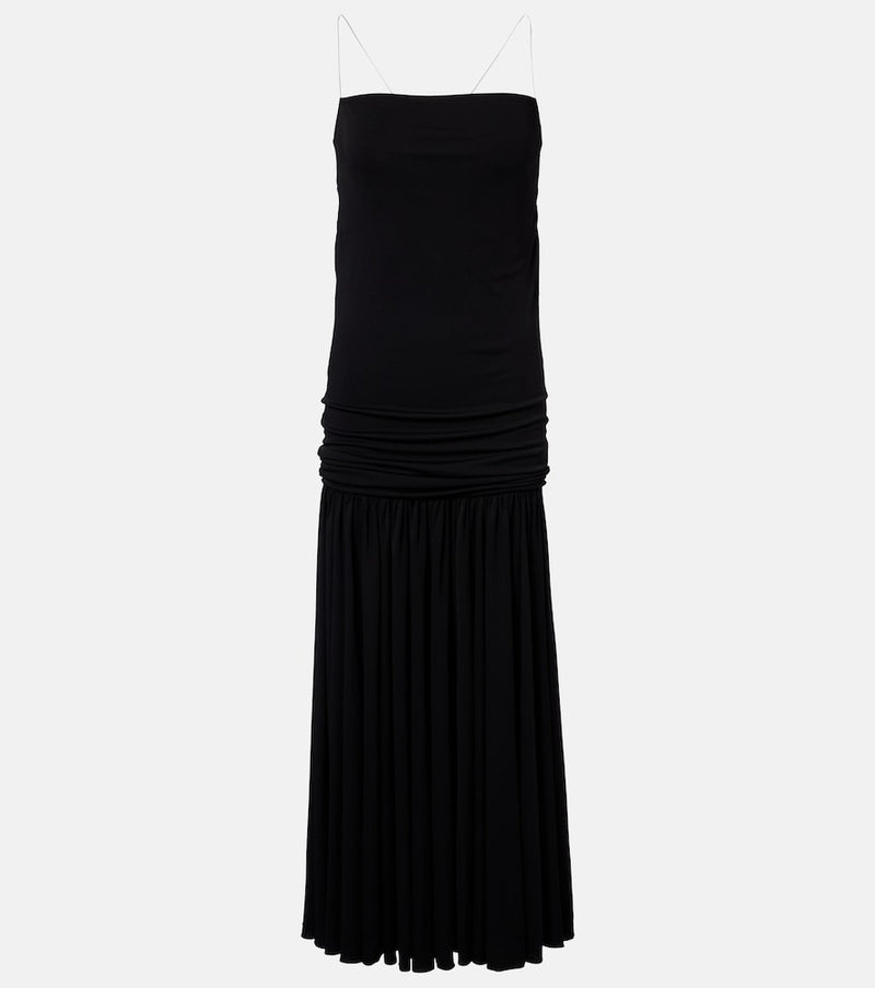 Jacquemus Abiha gathered jersey midi dress