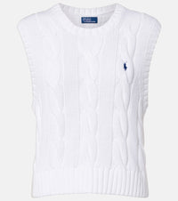 Polo Ralph Lauren Logo cable-knit cotton sweater vest