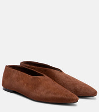 A. Emery Lima calf hair flats