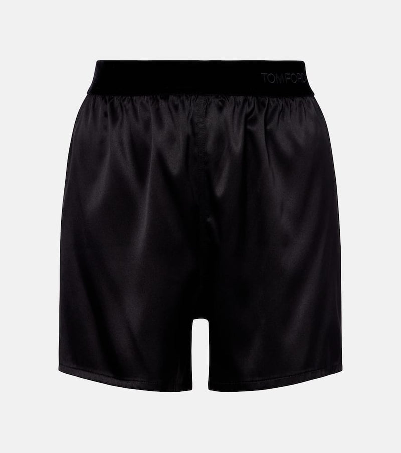 Tom Ford High-rise silk-blend satin shorts