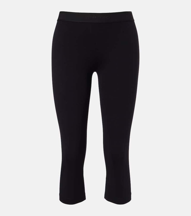 Tom Ford High-Rise Capri Leggings Black