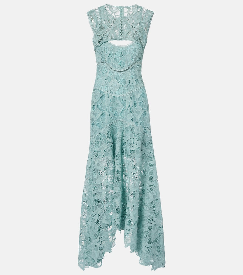 Costarellos Janica silk lace gown