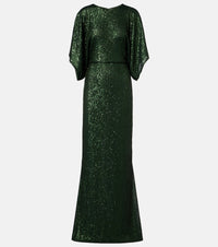 Norma Kamali Obie sequined gown