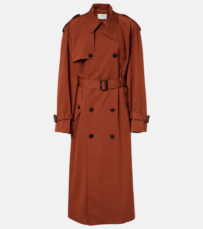 Saint Laurent Cotton and silk trench coat