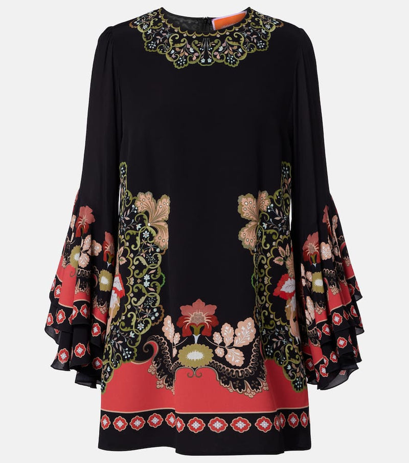 La DoubleJ Friday printed crepe minidress