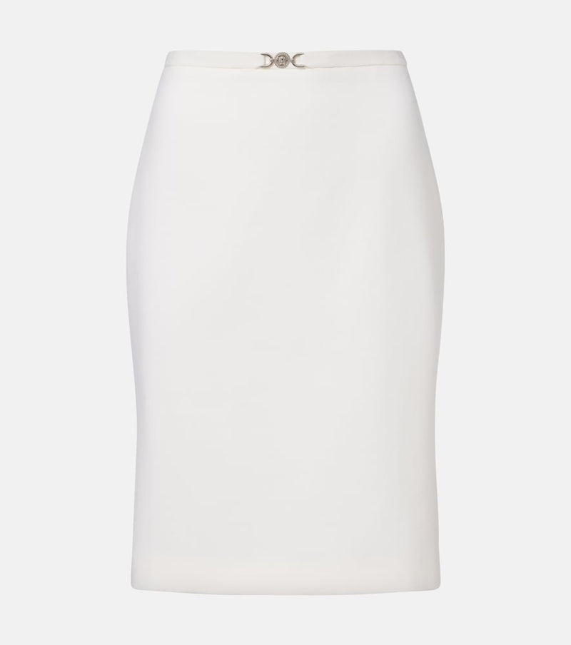 Versace Virgin wool midi skirt