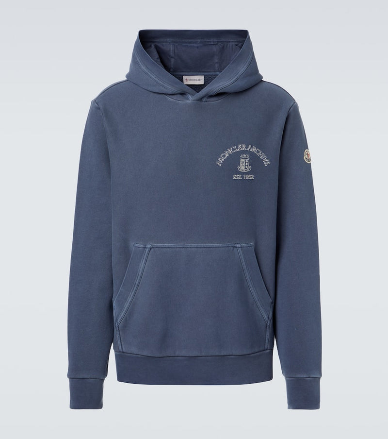 Moncler Logo cotton hoodie