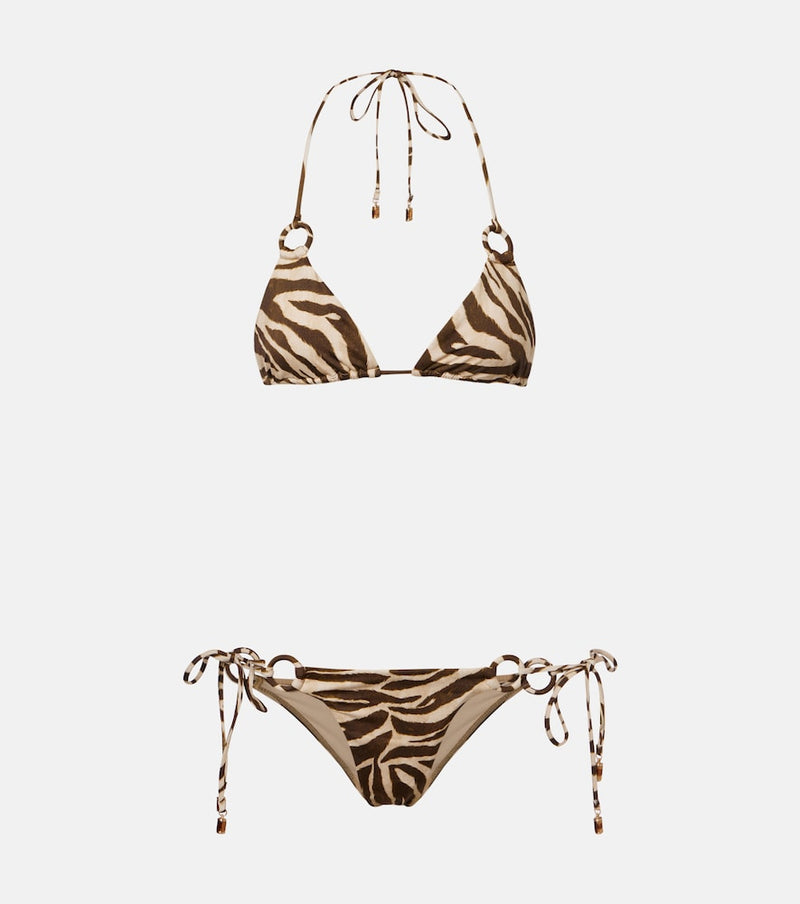 Zimmermann Wanderlust printed bikini