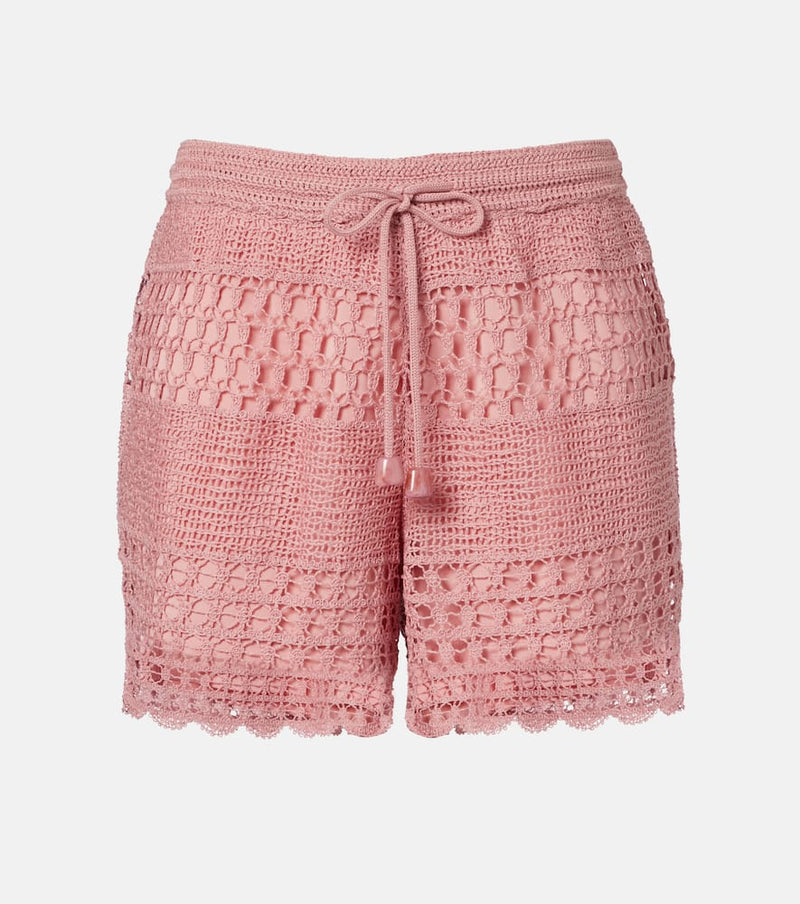 Zimmermann Wanderlust crochet shorts
