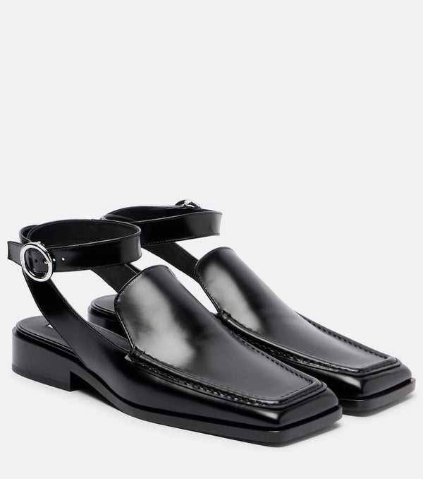 Alaia Leather slingback flats
