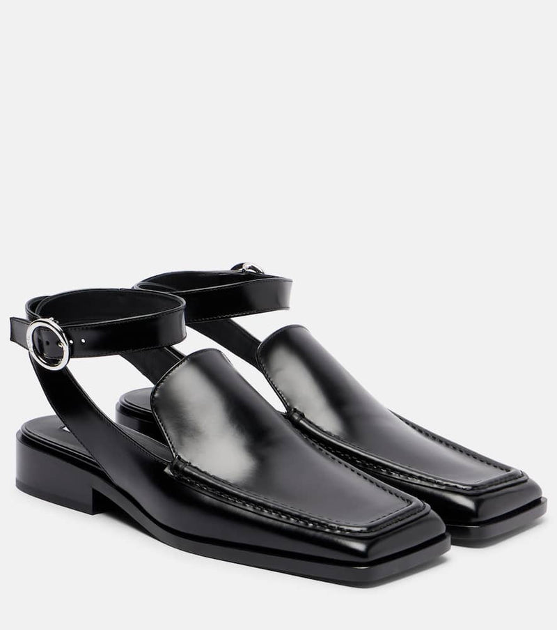 Alaia Leather slingback flats