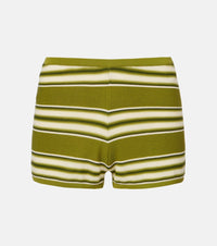 Faithfull Playa striped cotton-blend shorts