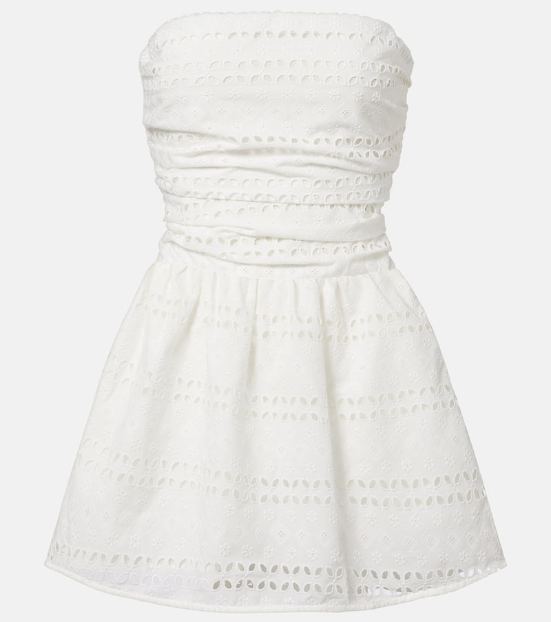 Faithfull Roja broderie anglaise minidress
