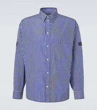 Balenciaga Striped cotton-blend poplin shirt