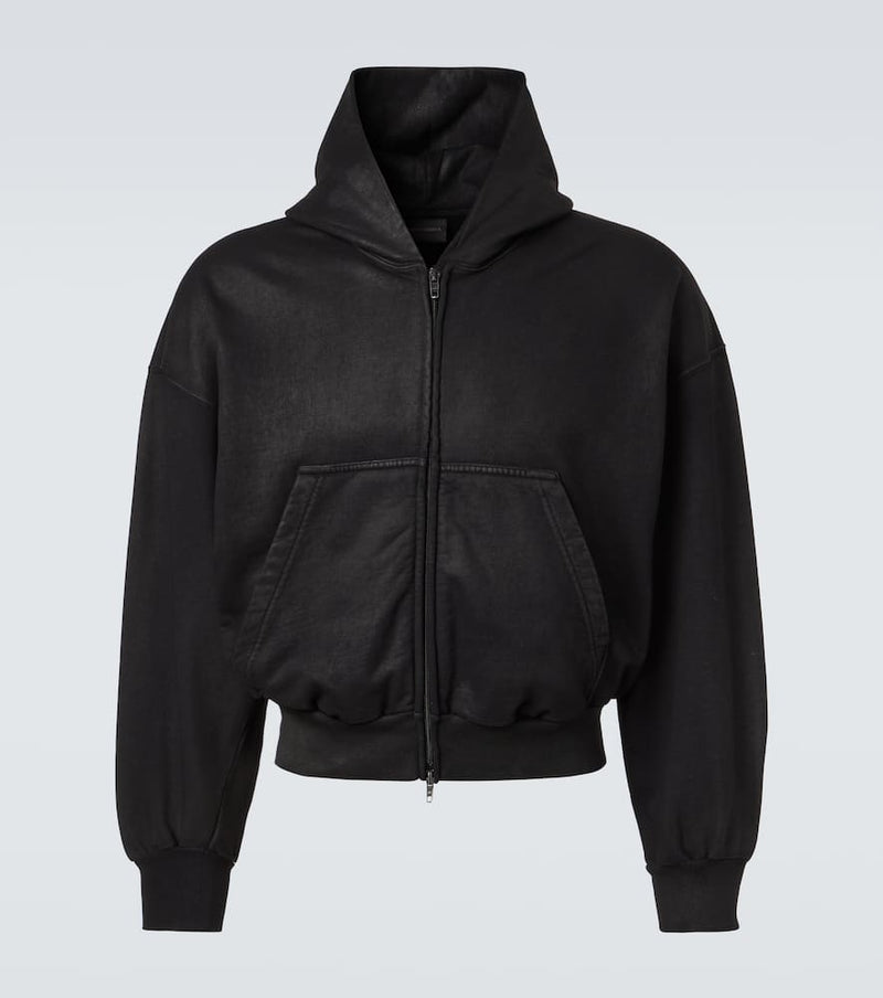 Balenciaga Cotton jersey zip-up hoodie