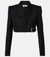 Chloe Cropped virgin wool blazer