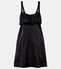 Chloe Ruffled satin minidress