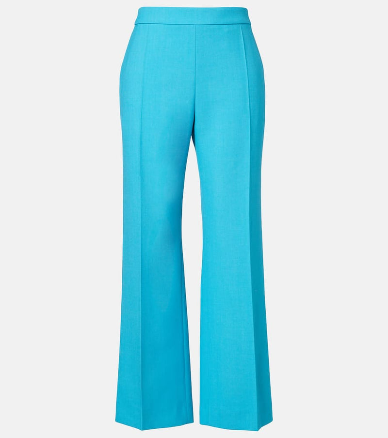 Chloe Cropped virgin wool crepe straight pants