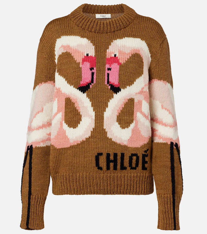 Chloe Wool jacquard sweater