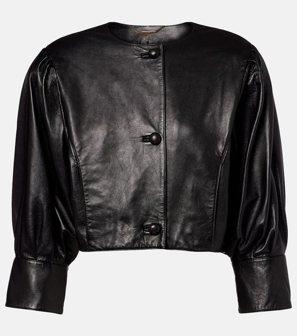 Chloe Cropped leather jacket