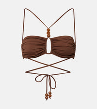 Magda Butrym Beaded bikini top