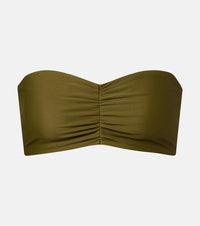 Jade Swim Ava ruched bandeau bikini top