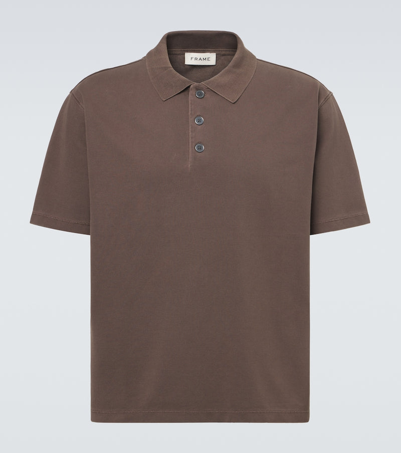 Frame Cotton pique polo shirt