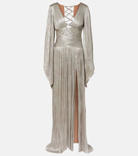 Maria Lucia Hohan Alana pleated silk tulle gown