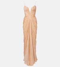 Maria Lucia Hohan Cecilia draped silk gown