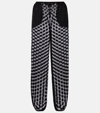 The Frankie Shop Orissa polka-dot sheer wide-leg pants
