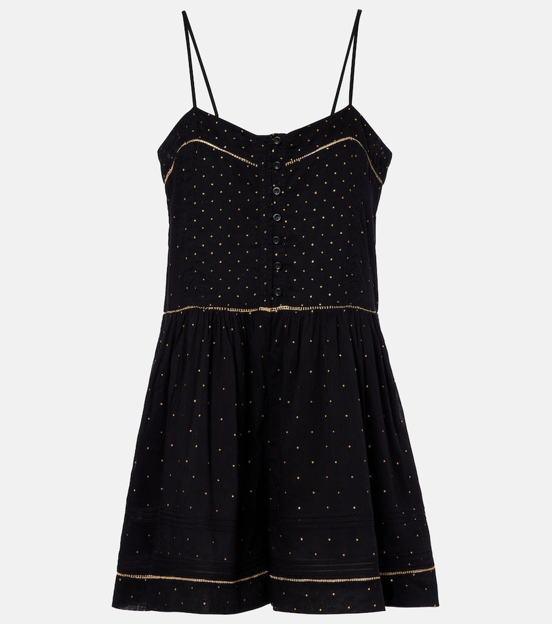 Marant Etoile Vickie polka-dot cotton romper