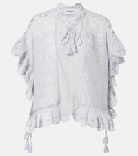Marant Etoile Payton broderie anglaise cotton top