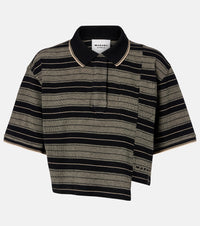 Marant Etoile Isalyne striped cotton polo shirt