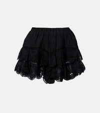 Marant Etoile Jocadia broderie anglaise cotton shorts