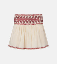 Marant Etoile Picadilia embroidered cotton miniskirt