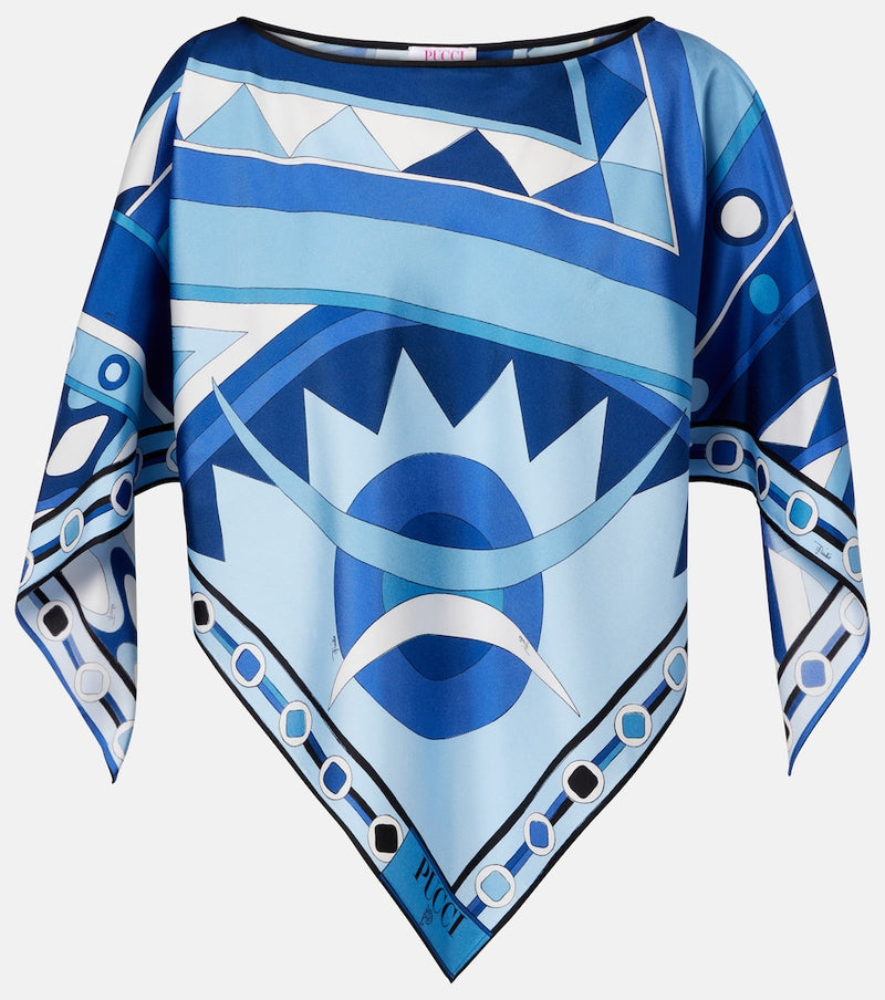 Pucci Vivara silk satin top