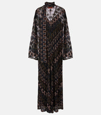 Missoni Chevron lame maxi dress