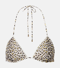 Roberto Cavalli Printed bikini top