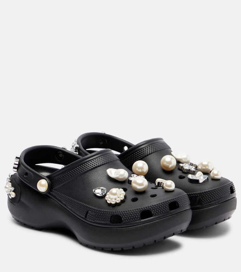 Simone Rocha x Crocs embellished platform clogs